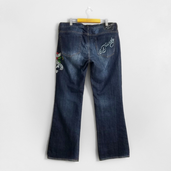 COPY - NWT ED HARDY Flared Jeweled Jeans - Picture 3 of 15
